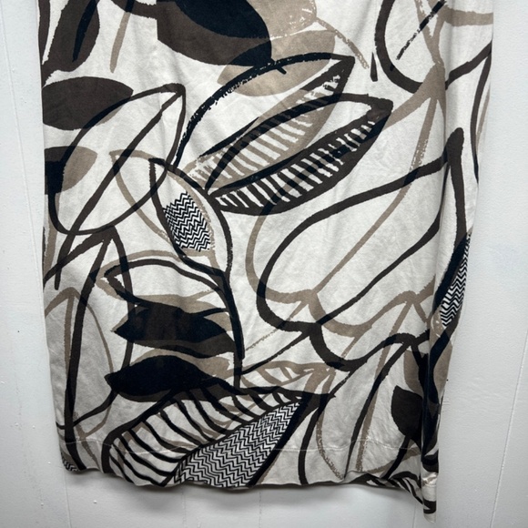 Giorgio Valenti Neutral Floral Party Cocktail Event Wedding Guest Womens Dress M - Picture 5 of 11